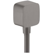 Axor ShowerSolutions Wall Supply Elbow with 1/2" Connection - Engineered in Germany, Limited Lifetime Warranty Brushed Black Chrome
