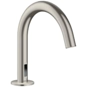 Axor Uno 0.5 GPM Single Hole Electronic Sensor Bathroom Faucet Less Mixing Valve and Drain Brushed Nickel