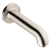 Axor Uno Tub Spout Wall Mounted Non Diverter - Engineered in Germany, Limited Lifetime Warranty Brushed Nickel