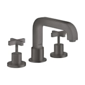 Axor Citterio Deck Mounted Roman Tub Filler with Cross Handles - Less Rough In Brushed Black Chrome