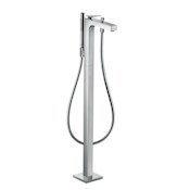Axor Citterio Floor Mounted Tub Filler with Built-In Diverter and Included Hand Shower - Less Rough-In Chrome