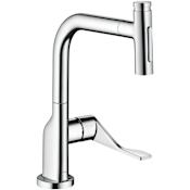 Axor Citterio 1.5 GPM Single Hole Pull Out Kitchen Faucet Chrome