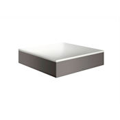 Axor Suite Sinks 15-3/4" Rectangular Solid Surface Vessel Bathroom Sink Brushed Black Chrome