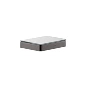 Axor Universal SoftSquare 5-7/8" Bathroom Shelf - Engineered in Germany, Limited Lifetime Warranty Brushed Black Chrome