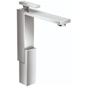 Axor Edge 1.2 GPM Single Hole Bathroom Faucet 280 Less Drain Assembly - Engineered in Germany, Limited Lifetime Warranty Chrome