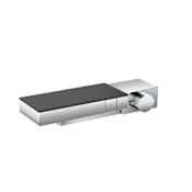 Axor Edge Thermostatic Valve Trim with Volume Control for Hand Shower and Shower Head, Diamond Cut Less Rough In - Engineered in Germany, Limited Lifetime Warranty Chrome