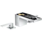 Axor MyEdition 1.2 GPM Widespread Bathroom Faucet with PowderRain Less Decorative Trim Plate - Engineered in Germany, Limited Lifetime Warranty Chrome