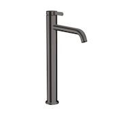 Axor ONE 1.2 GPM Vessel Single Hole Bathroom Faucet Less Drain Assembly - Engineered in Germany, Limited Lifetime Warranty Brushed Black Chrome