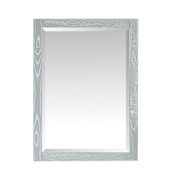 Azzuri Riley 24" W x 32" H Rectangular Framed Bathroom Wall Mirror Sea Salt Gray