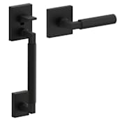 Baldwin Gramercy Smooth Right Handed Dummy Lower Half Handleset with L029 Smooth Interior Lever - Less Deadbolt Distressed Oil Rubbed Bronze