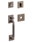 Baldwin Gramercy Knurled Sectional Keyless Entry Handleset with Level Bluetooth + Wifi Deadbolt - Less Interior Lever
 Lifetime Graphite Nickel