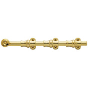 Baldwin 12 Inch Ornamental Heavy Duty Surface Bolt Lifetime Polished Brass
