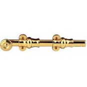 Baldwin 24 Inch Ornamental Heavy Duty Surface Bolt Lifetime Polished Brass