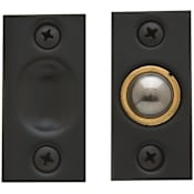 Baldwin Solid Brass Adjustable Ball Catch with 1 Inch x 2-1/8 Inch Strike Oil Rubbed Bronze