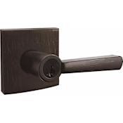 Baldwin Spyglass Single Cylinder Keyed Entry Door Lever Set from the Prestige Collection Venetian Bronze