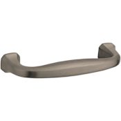 Baldwin Severin Fayerman 4 Inch Center to Center Handle Cabinet Pull from the Estate Collection Lifetime Graphite Nickel