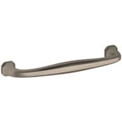 Baldwin Severin Fayerman 6 Inch Center to Center Handle Cabinet Pull from the Estate Collection Lifetime Graphite Nickel