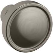 Baldwin Tulip 1-1/4 Inch Mushroom Cabinet Knob from the Estate Collection Lifetime Graphite Nickel