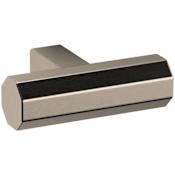 Baldwin Octagonal 1-1/2 Inch Bar Cabinet Knob from the Estate Collection Lifetime Graphite Nickel