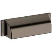 Baldwin Transitional 4 Inch Center to Center Cup Cabinet Pull from the Estate Collection Lifetime Graphite Nickel