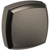 Baldwin Severin Fayerman 1-1/4 Inch Square Cabinet Knob from the Estate Collection Lifetime Graphite Nickel