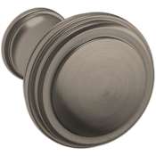 Baldwin Severin Fayerman 1 Inch Mushroom Cabinet Knob from the Estate Collection Lifetime Graphite Nickel