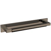 Baldwin Contemporary 6 Inch Center to Center Cabinet Pull Backplate from the Estate Collection Lifetime Graphite Nickel