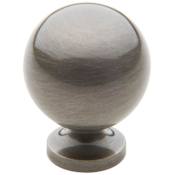 Baldwin Spherical 1 Inch Round Cabinet Knob Antique Nickel