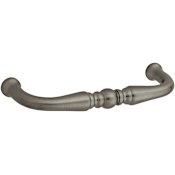 Baldwin Colonial 4 Inch Center to Center Handle Cabinet Pull from the Estate Collection Lifetime Graphite Nickel
