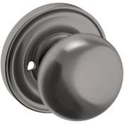 Baldwin 5000 Privacy Door Knob Set with 5048 Rose from the Estate Collection Lifetime Graphite Nickel
