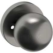 Baldwin 5041 Privacy Door Knob Set with 5046 Rose from the Estate Collection Lifetime Graphite Nickel