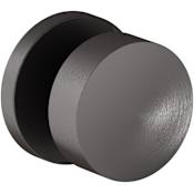 Baldwin Minneapolis Non-Turning One-Sided Dummy Door Knob with 5046 Rose from the Estate Collection Lifetime Graphite Nickel