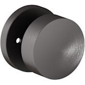 Baldwin Minneapolis Privacy Door Knob Set with 5146 Rose from the Estate Collection Lifetime Graphite Nickel