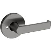 Baldwin 5105 Privacy Door Lever Set with 5046 Rose from the Estate Collection Lifetime Graphite Nickel