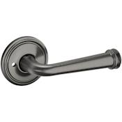 Baldwin 5116 Privacy Door Lever Set with 5070 Rose from the Estate Collection Lifetime Graphite Nickel