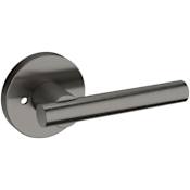 Baldwin 5137 Privacy Door Lever Set with 5046 Rose from the Estate Collection Lifetime Graphite Nickel