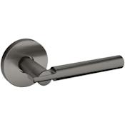 Baldwin 5161 Non-Turning Two-Sided Dummy Door Lever Set with 5046 Rose from the Estate Collection Lifetime Graphite Nickel