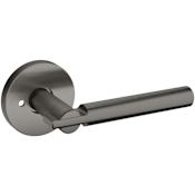 Baldwin 5161 Privacy Door Lever Set with 5046 Rose from the Estate Collection Lifetime Graphite Nickel