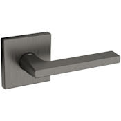 Baldwin 5162 Passage Door Lever Set with R017 Rose from the Estate Collection Lifetime Graphite Nickel
