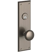Baldwin Baltimore Single Cylinder Mortise Handleset Trim Set Lifetime Graphite Nickel