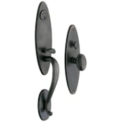 Baldwin Springfield Double Cylinder Mortise Handleset Trim Set Distressed Oil Rubbed Bronze