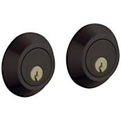 Baldwin Contemporary Double Cylinder Deadbolt Distressed Oil Rubbed Bronze