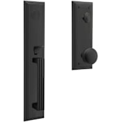Baldwin Tremont Full Plate Non-Turning Two-Sided Dummy Handleset from the Estate Collection Distressed Oil Rubbed Bronze
