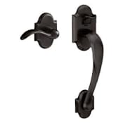 Baldwin Boulder Sectional Entry Right Handed Handle Set Kit with Interior Boulder Lever Distressed Oil Rubbed Bronze