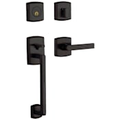 Baldwin Right Handed Soho Sectional Full Dummy Handleset Distressed Oil Rubbed Bronze