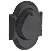 Baldwin Rustic Arch Standard C Keyway Double Cylinder Keyed Entry Deadbolt Dark Bronze