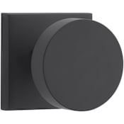 Baldwin Contemporary Non-Turning Two-Sided Dummy Door Knob Set with Square Rose Satin Black