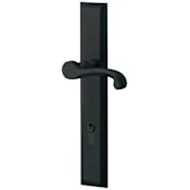 Baldwin Concord Door Configuration 4 Inactive Multi Point Trim Lever Set with Euro Profile Cylinder Below Handle Distressed Oil Rubbed Bronze