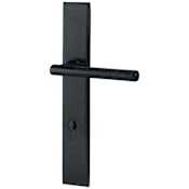 Baldwin Lakeshore Door Configuration 4 Inactive Multi Point Trim Lever Set with Euro Profile Cylinder Below Handle Distressed Oil Rubbed Bronze