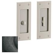 Baldwin Santa Monica Privacy Pocket Door Lock from the Estate Collection Distressed Oil Rubbed Bronze